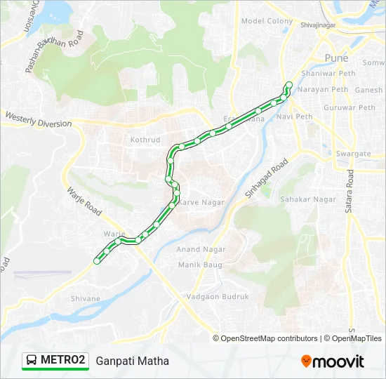 METRO2 Bus Line Map