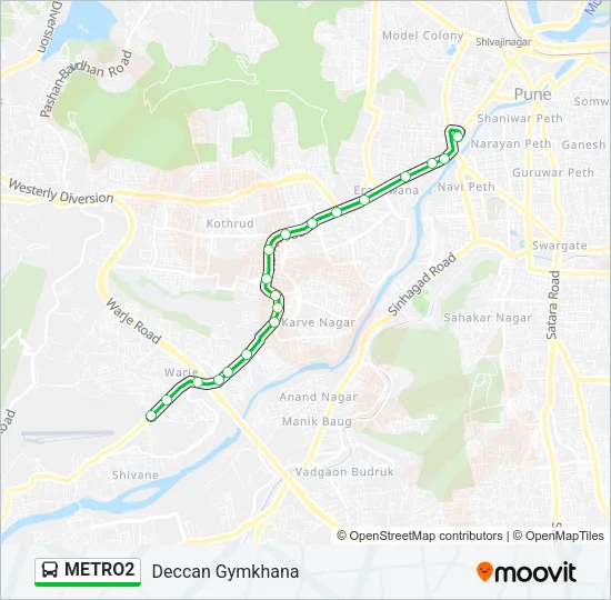 METRO2 Bus Line Map