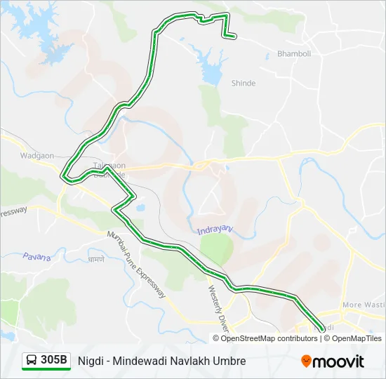 305B Bus Line Map