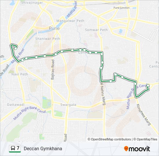 7 bus Line Map