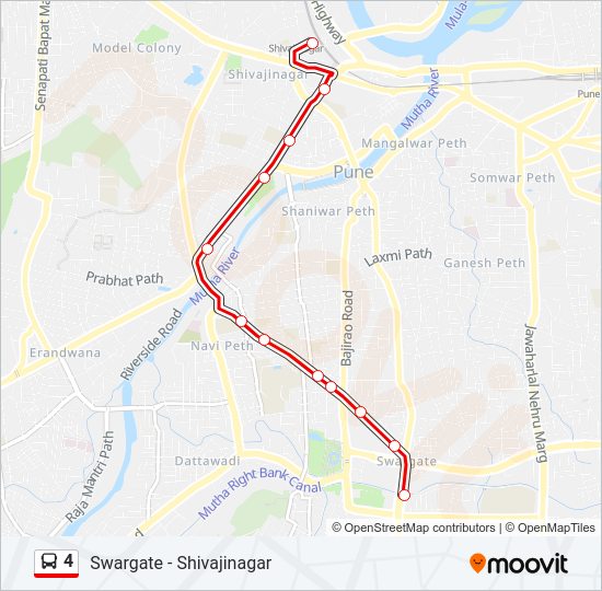 4 Bus Line Map