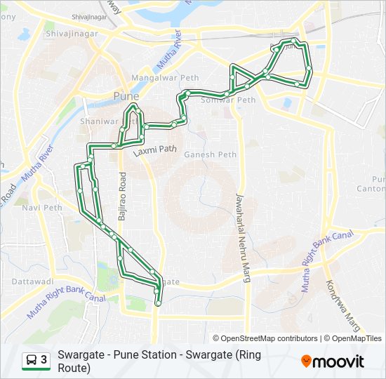 3 bus Line Map