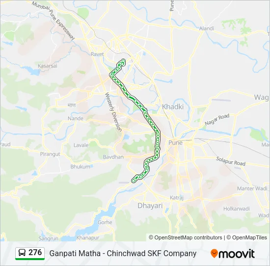 276 Bus Line Map
