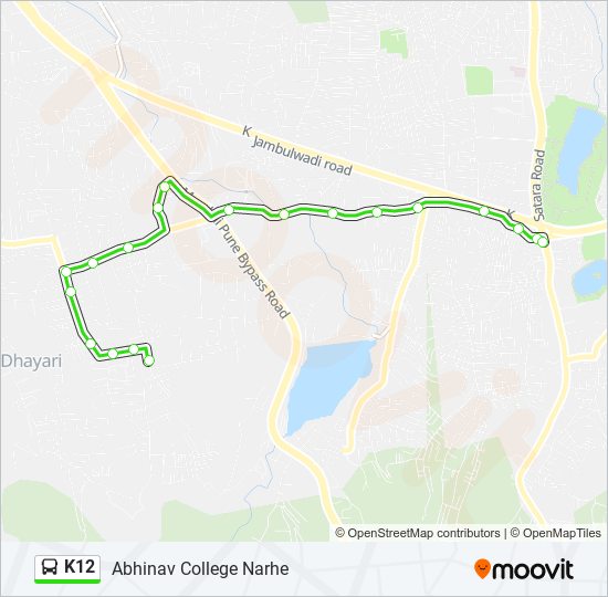 K12 bus Line Map