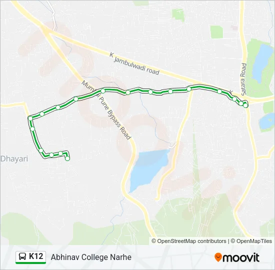 K12 Bus Line Map
