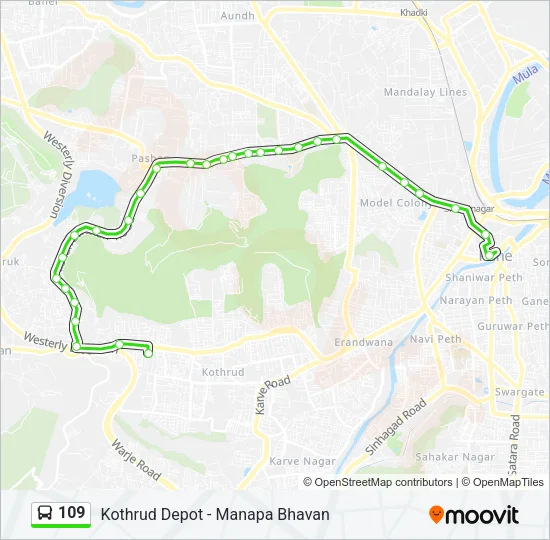 109 Bus Line Map