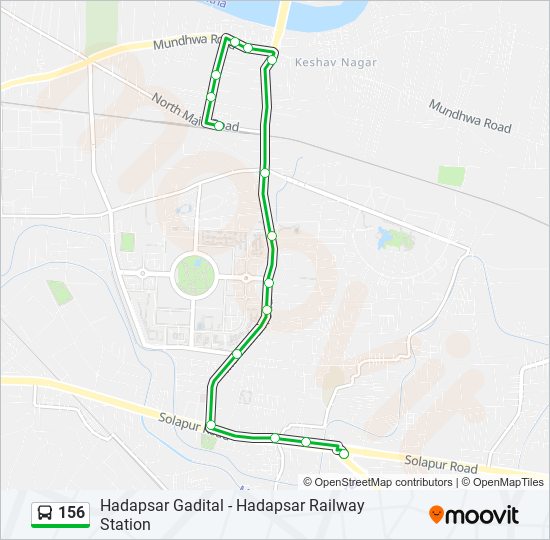 156 Bus Line Map