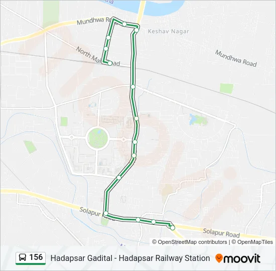 156 Bus Line Map