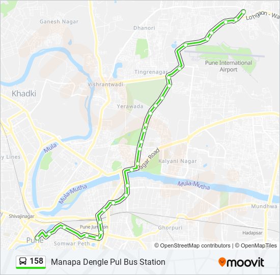 158 Bus Line Map