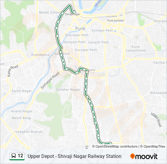 12 bus Line Map