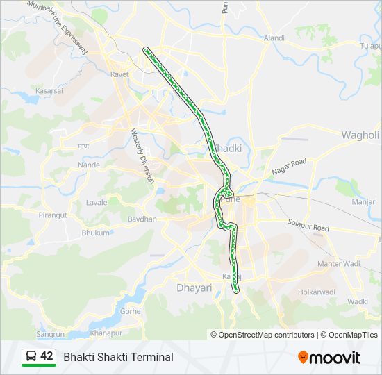 42 Bus Line Map