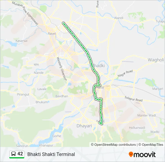 42 Bus Line Map