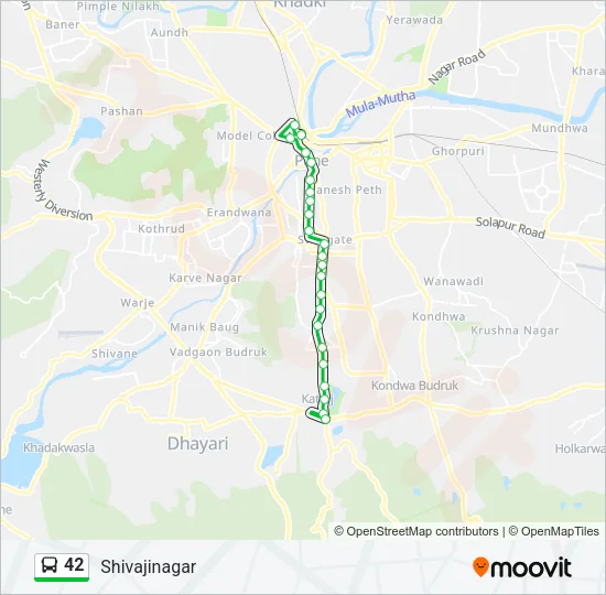 42 Bus Line Map