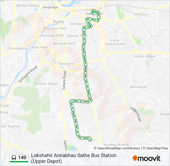 140 Bus Line Map
