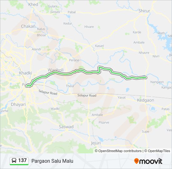 137 Bus Line Map