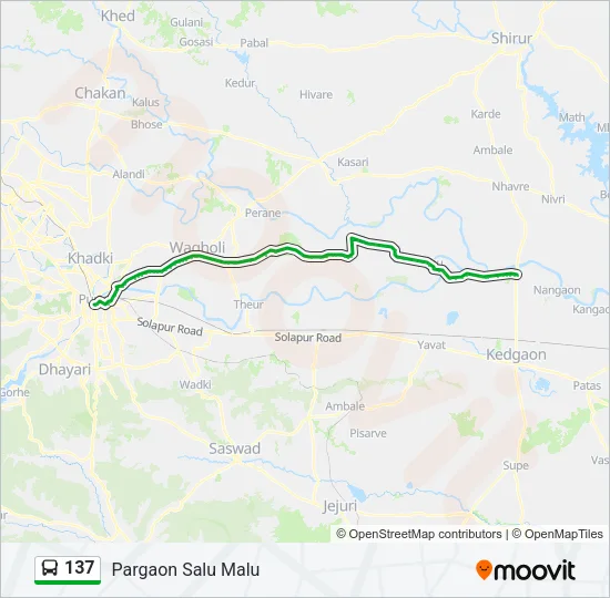 137 Bus Line Map