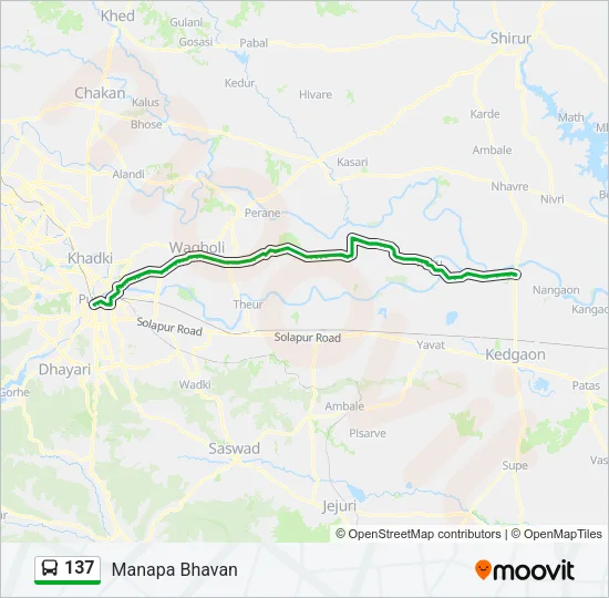 137 Bus Line Map