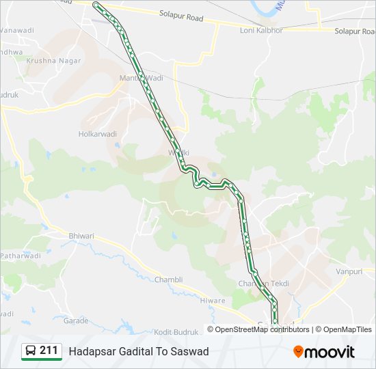 211 Bus Line Map