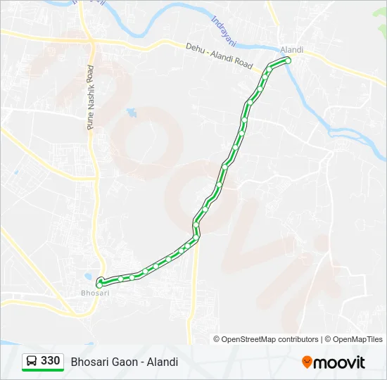 330 Bus Line Map