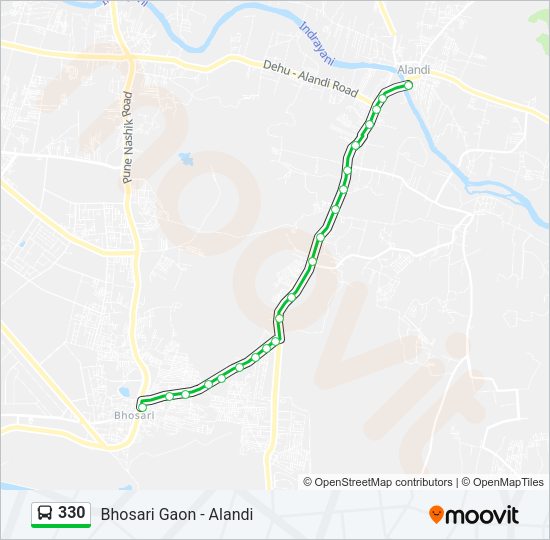 330 Bus Line Map