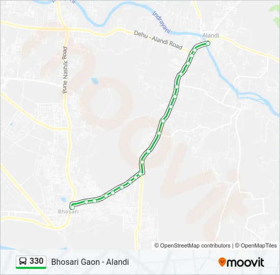 330 Bus Line Map