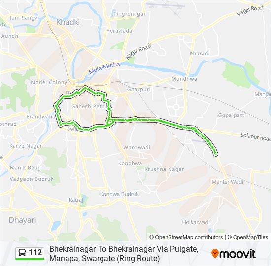 112 Bus Line Map