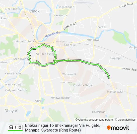 112 Bus Line Map