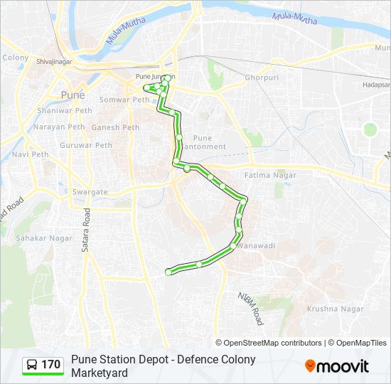 170 Bus Line Map