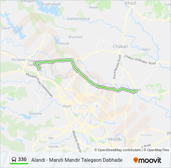 330 Bus Line Map