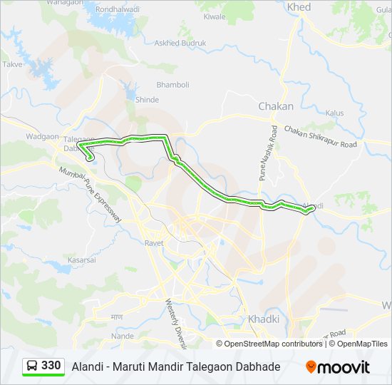 330 bus Line Map