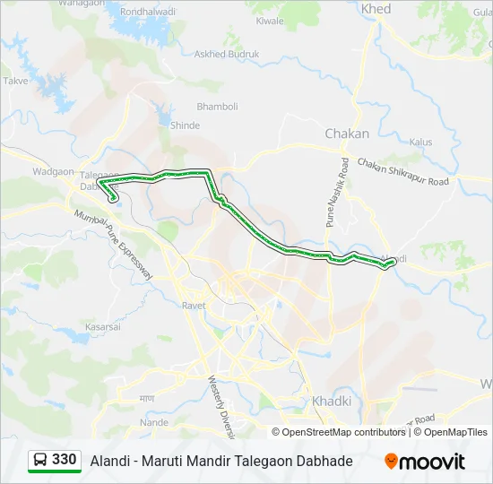 330 Bus Line Map