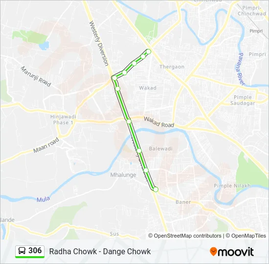 306 Bus Line Map