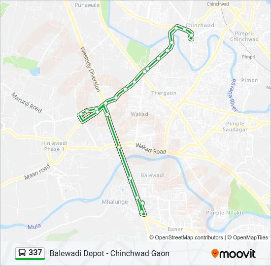 337 Bus Line Map
