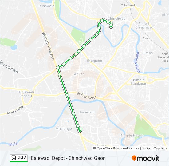 337 Bus Line Map