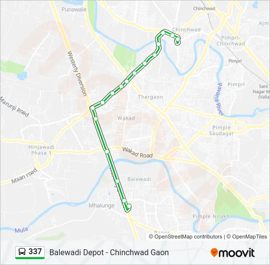 337 Bus Line Map