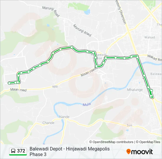 372 Bus Line Map