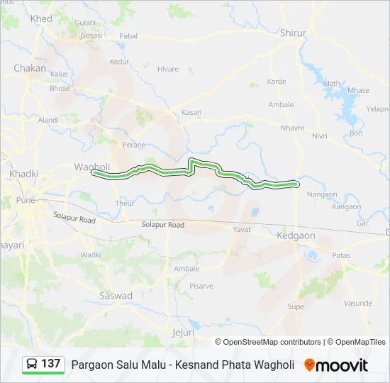137 Bus Line Map