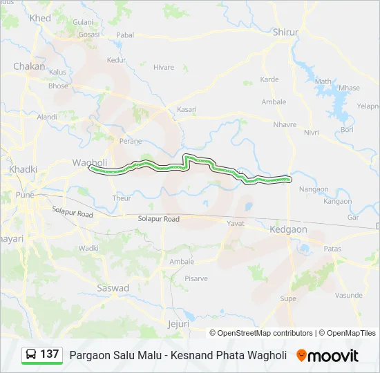 137 Bus Line Map