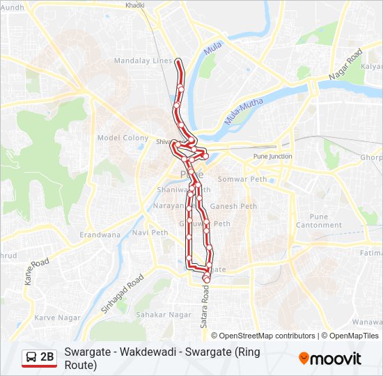 2B Bus Line Map