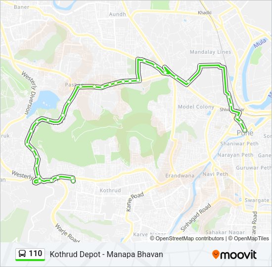 110 Bus Line Map