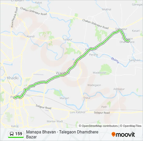 159 Bus Line Map