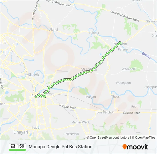 159 Bus Line Map