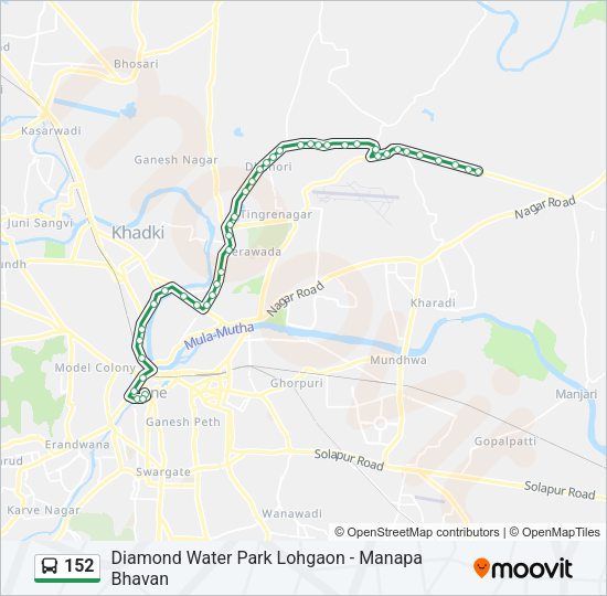 152 Bus Line Map