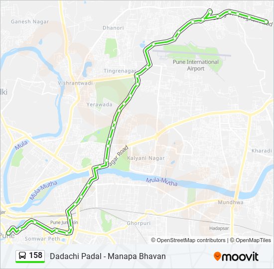 158 Bus Line Map