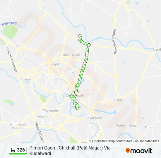 326 Bus Line Map