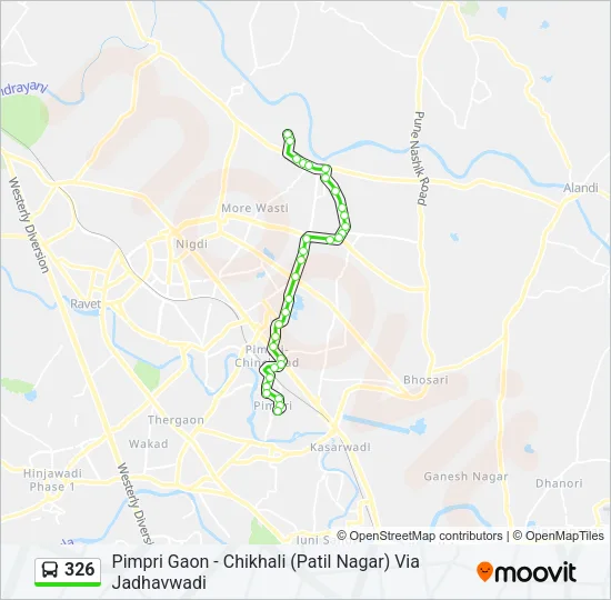 326 Bus Line Map