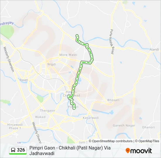 326 Bus Line Map