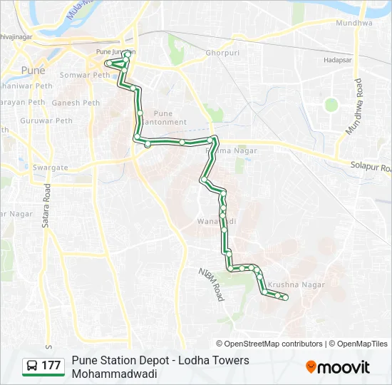 177 Bus Line Map