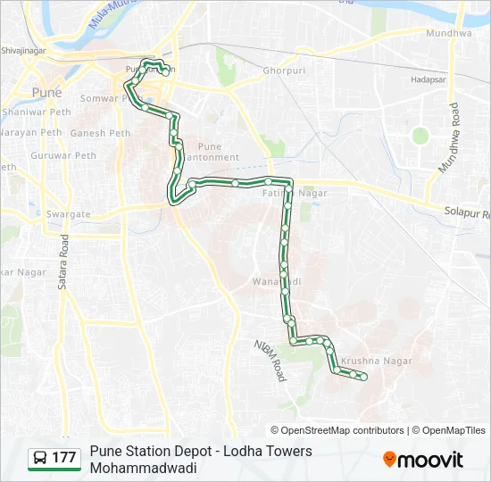 177 Bus Line Map