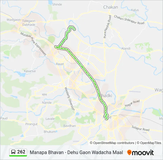 262 Bus Line Map